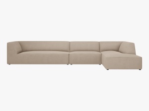 COLTAR MODULAR RUBY, DREAPTA, 5 LOCURI, 366 CM, DIVERSE CULORI SI MATERIALE, DESIGN DEOSEBIT - Img 11