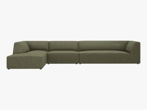 COLTAR MODULAR RUBY, STANGA, 5 LOCURI, 366 CM, DIVERSE CULORI SI MATERIALE, DESIGN DEOSEBIT - Img 5