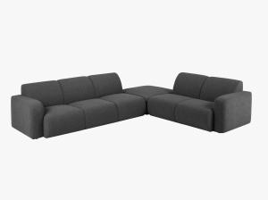 COLTAR MOLINO, DREAPTA, 6 LOCURI, 315 CM, DIVERSE CULORI SI MATERIALE, DESIGN DEOSEBIT - Img 7