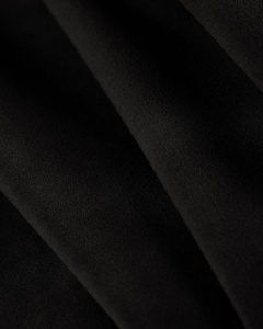 COLTAR PE DREAPTA, KATE, NEGRU, 252X220 CM, TAPITAT CU TAPITERIE DIN TEXTIL CATIFEA SALVADOR, MICADONI - Img 3