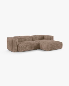 COLTAR PE DREAPTA MARTINA, 180X176 CM, ADANCIME SCAUN 90 CM, GHINDA, TAPITAT CU TAPITERIE DIN TEXTIL CORDOI TILIA, MICADONI - Img 2