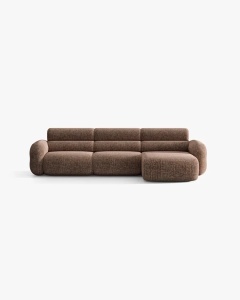 COLTAR PE DREAPTA, NEO, MARO, 305X165 CM, TAPITAT CU TAPITERIE DIN TEXTIL CHENILLE SILENCIO, MICADONI