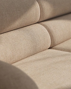 COLTAR PE DREAPTA NEO, NISIPIU, 295X210 CM, TAPITAT CU TAPITERIE DIN TEXTIL CHENILLE SILENCIO, MICADONI - Img 5