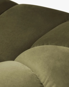 COLTAR PE STANGA DIANA, VERDE, 334X182 CM, TAPITAT CU TAPITERIE DIN TEXTIL CATIFEA SALVADORE, MICADONI - Img 4