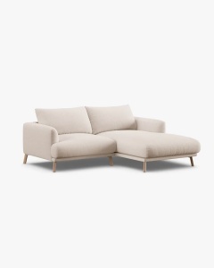 COLTAR PE STANGA, NAOMI, BEJ, 200X170 CM, TAPITAT CU TAPITERIE DIN TEXTIL STRUCTURAT LIBERTY, MICADONI - Img 3