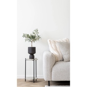 COLTAR SALVADOR 265CM, DIN LEMN SI TEXTIL BOUCLE, DREAPTA, CULOARE GRI DESCHIS, HOUSE NORDIC - Img 5