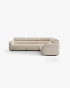 COLTAR SIMETRIC NEO, BEJ DESCHIS, 295X295 CM, TAPITAT CU TAPITERIE DIN TEXTIL CHENILLE SILENCIO, MICADONI