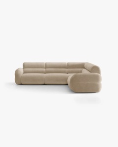 COLTAR SIMETRIC NEO, CARAMIZIU, 295X295 CM, TAPITAT CU TAPITERIE DIN TEXTIL CHENILLE GOLD, MICADONI