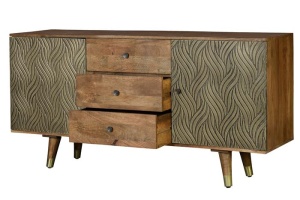 COMODA LIVING 160CM, COD 6762, DIN LEMN DE MANGO SI METAL, ARTIM GROUP SELECTION - Img 5