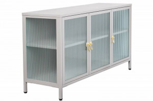 COMODA LIVING, DIN METAL SI STICLA 105CM, DESIGN INDUSTRIAL, ARTIM GROUP SELECTION - Img 6