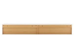 COMODA SUSPENDATA LOFT 200CM, REALIZATA DIN MDF SI FURNIR STEJAR, CULOARE ALBA, ARTIM GROUP SELECTION - Img 4