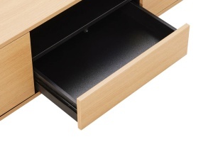 COMODA SUSPENDATA LOFT 200CM, REALIZATA DIN MDF SI FURNIR STEJAR, CULOARE NATUR, ARTIM GROUP SELECTION - Img 4