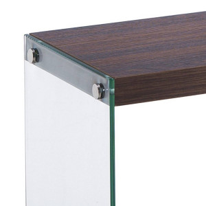 COMODA TV 120CM, NANCY, COD 3389, STIL MODERN, REALIZATA DIN STICLA SI MDF - Img 2