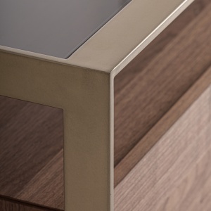 COMODA TV AISBY 200CM, LEMN DE FRASIN, STICLA SECURIZATA SI METAL, STIL CONTEMPORAN, VICAL HOME - Img 5