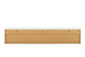 COMODA TV SUSPENDATA LOFT 150CM, REALIZATA DIN MDF SI FURNIR STEJAR, CULOARE ALB, ARTIM GROUP SELECTION - Img 4