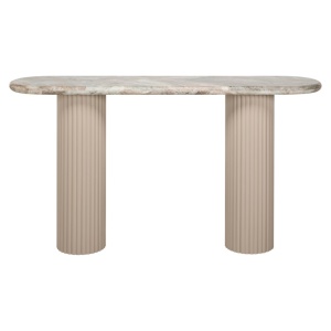 CONSOLA CORONEL BEJ, 7815, CONFECTIONATA DIN MDF SI MARMURA DE TORONTO, STIL MODERN - Img 3