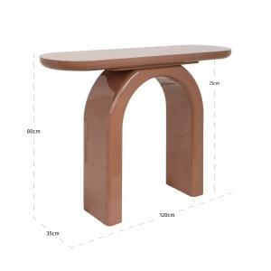 CONSOLA, KOURTNEY 120CM, REALIZATA DIN MDF, CULOARE CAPPUCCINO, DESIGN DEOSEBIT, RICHMOND INTERIORS - Img 5
