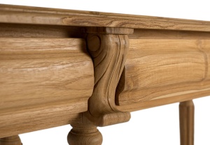 CONSOLA YAMBA 150CM, REALIZATA DIN LEMN DE TEC, CULOARE NATUR, GINER Y COLOMER - Img 7