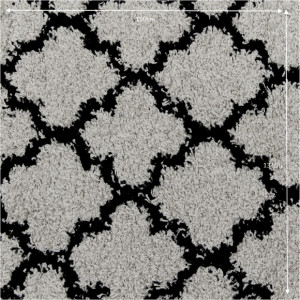 Covor 133x190 cm, gri/negru, TATUM TIP 2, 0000206761 - Img 2
