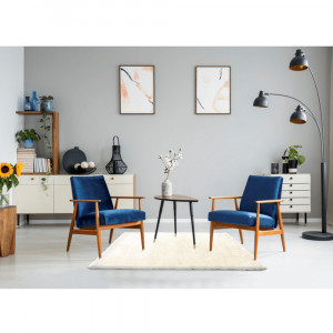 Covor 170x240 cm, alb, AMIDA, 0000194092 - Img 2