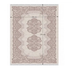 Covor 180x270 cm, crem, LARIMER, 0000203326 - Img 6