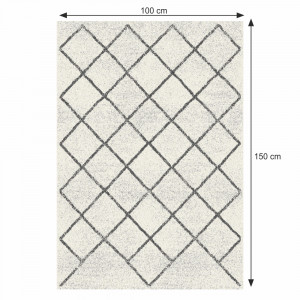 Covor, bej/model, 100x150, MATES TYP 2, 0000268522