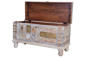 CUFAR DIN LEMN 100CM, LEMN DE MANGO SI METAL, ARTIM GROUP SELECTION - Img 2