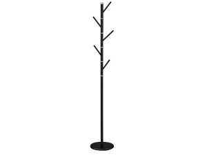 CUIER DE HAINE DUKE, 175 CM, NEGRU, DIN METAL, STIL MODERN