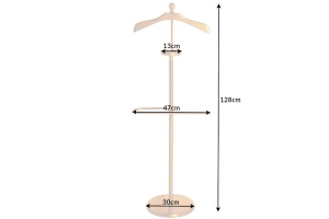 CUIER/SUPORT HAINE, VALET 128CM, DIN METAL, AURIU, IDEAL PENTRU HORECA - Img 2