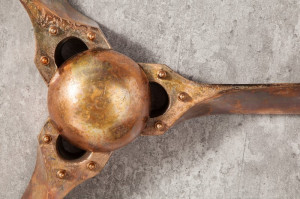 DECORATIUNE DE PERETE 97CM, SCREW, COD 39537, CUPRU STIL VINTAGE - Img 3