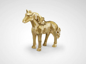 DECORATIUNE FUTURE HORSE, 75CM, STIL EXCLUSIVIST, COD 679466 - Img 4
