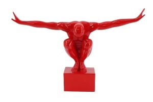 DECORATIUNE, JUMPER 50CM, REALIZAT DIN POLIRASINA, CULOARE ROSIE, REALIZAT MANUAL, ARTIM GROUP SELECTION - Img 3