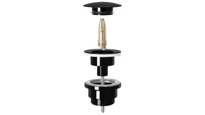 DOP LAVOAR REA UNIVERSAL, CU CLICK CLACK, NEGRU METALIC, DIN ALAMA, CALITATE SUPERIOARA - Img 2