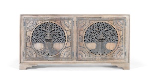 DULAP 180CM, 2180, LEMN DE MANGO, SCULPTAT MANUAL, ARTIM GROUP SELECTION