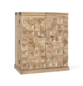 DULAP BAR LIVING TARA 104CM, REALIZAT DIN LEMN DE MANGO SI METAL, CULOARE NATUR, GINER Y COLOMER - Img 2