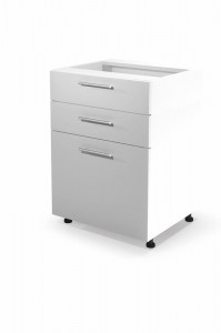 DULAP BUCATARIE VENTO ALB/STEJAR AURIU D3S-60/82 STIL MODERN HALMAR