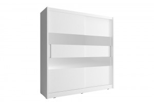 DULAP DORMITOR MAJA II 180 ALB DESIGN MODERN PSK - Img 1
