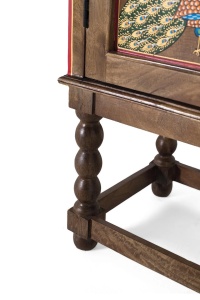 DULAP ELEGANT SILEX 83CM, REALIZAT DIN LEMN DE MANGO, CULOARE MARO/ MULTICOLOR, GINER Y COLOMER - Img 6
