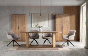 DULAP LIVING 190CM, LEMN DE MANGO, NATUR, GINER Y COLOMER - Img 7