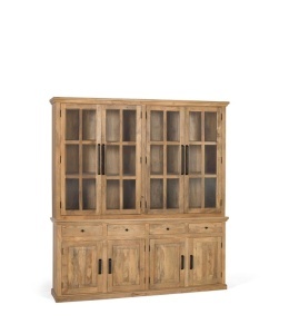 DULAP LIVING, 226CM, LEMN DE MANGO, CULORE NATUR, DESIGN RUSTIC, ARTIM GROUP SELECTION - Img 2