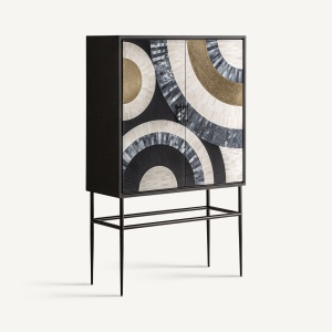 DULAP LIVING DARU 161CM, DIN LEMN DE MANGO SI METAL, DESIGN ART DECO, VICAL HOME - Img 2