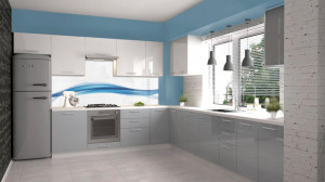 DULAP + MASCA CUPTOR VENTO DP 60-214 ALB STIL MODERN HALMAR - Img 6