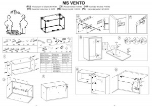 DULAP SUSPENDAT HOTA VENTO ALB/BEJ GO-60/36 STIL MODERN HALMAR - Img 2