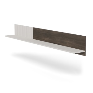 ETAJERA RANDOM 2 P-2, 180 CM, CASMIR/NUC/NEGRU, DIN MDF FURNIRUIT, POLIPROPILENA SI METAL, STIL MODERN - Img 2