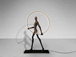 FIGURINA DECORATIVA CU LED 150CM, FIBRA DE STICLA, RASINA, DESIGN MODERN