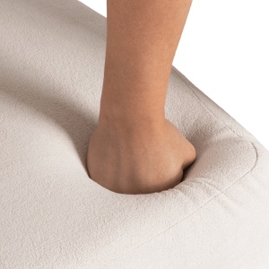 FOTOLIU, ARTIM MEBLE, REALIZAT DIN MATERIAL BOUCLE CREM SI METAL, STIL MODERN - Img 3