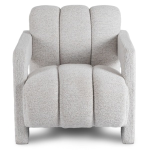 FOTOLIU, ARTIM MEBLE, REALIZAT DIN MATERIAL BOUCLE GRI SI METAL, STIL MODERN - Img 2