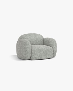 FOTOLIU CONFORTABIL BLAIR, 119X 95, GRI CALD, CU TAPITERIE DIN TEXTIL STRUCTURAT BALTIMORE, MICADONI - Img 2