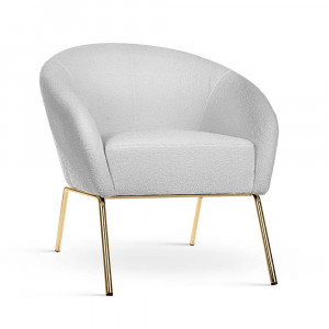 FOTOLIU CONFORTABIL CHERRY, GRI DESCHIS/AURIU, CONFECTIONAT DIN METAL SI CATIFEA