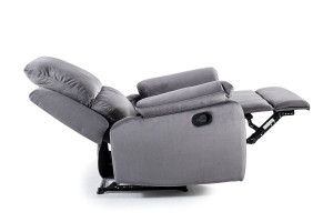 FOTOLIU CONFORTABIL SPENCER 1, GRI BLUVEL 14, TAPITERIE DIN CATIFEA, CU FUNCTIE DE RABATARE - Img 2